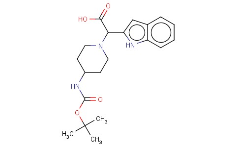 (4-BOC-AMINO-PIPERIDIN-1-YL)-(1H-INDOL-2-YL)-ACETIC ACID